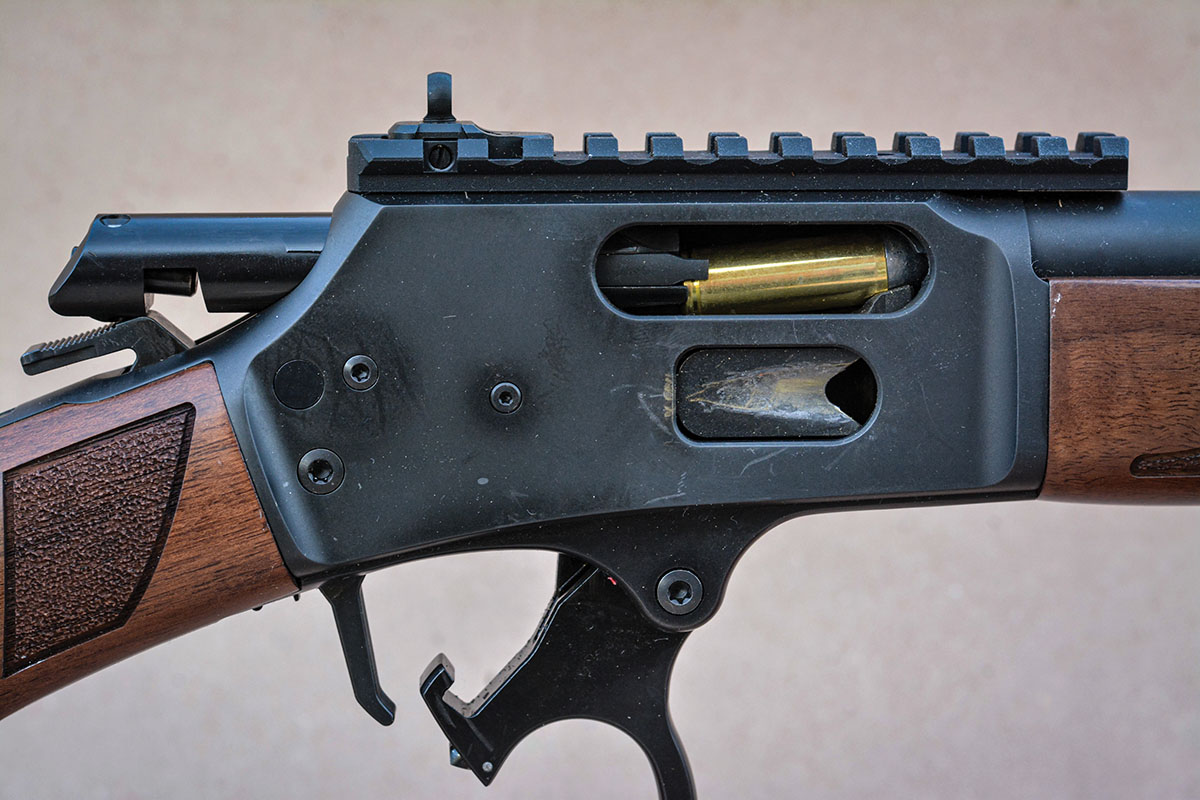 The S&W 1854 fed, fired and ejected cartridges and cases without a hitch.